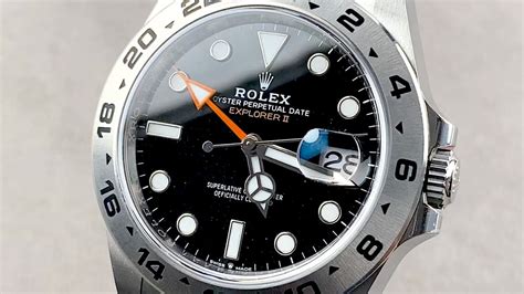 rolex explorer ii black or white|2021 Rolex Explorer II review.